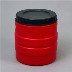 Бочка пищевая, 24 л, горловина 27 см, пластиковая, с крышкой, МИКС