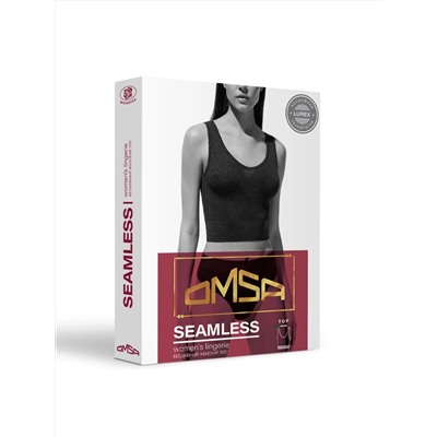 Omsa Топ БOmD_S Lurex Wafle 1242-03SS Майка "Toп" женская (топ удлиненный на широких бретелях), PA