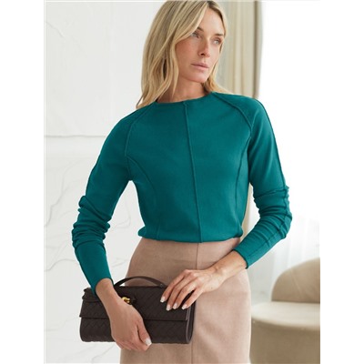 Джемпер тонкой вязки из хлопка с нейлоном