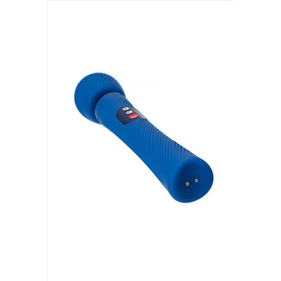 Синий вибромассажер Vim Vibrating Wand - 31,3 см.