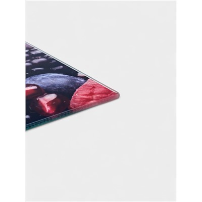 Доска разделочная стеклянная Доляна «Ягодный бум», 30×20 см