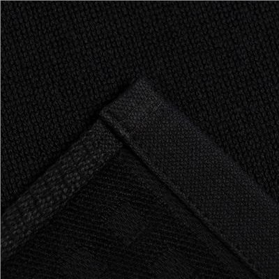 Полотенце махровое LoveLife "Square" 50х90 см, цвет чёрный, 100% хлопок, 380 гр/м2