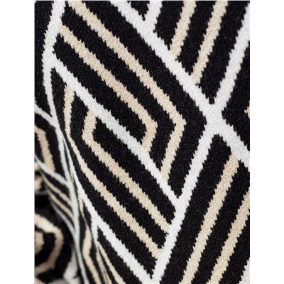 Платье жаккардовой вязки с кашемиром