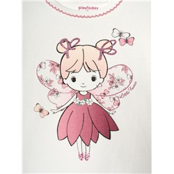 Комплект детский трикотажный для девочек: джемпер (футболка), брюки