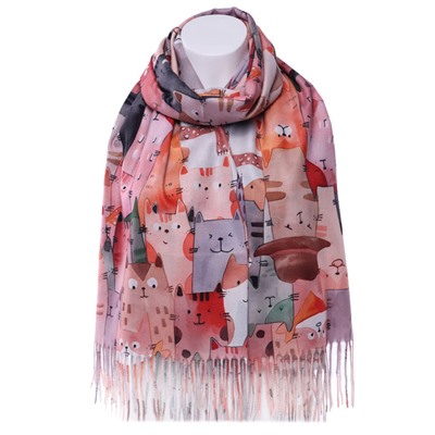 Палантин CY2593 Кошки