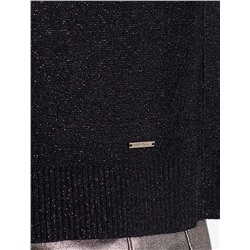 Джемпер свободный тонкой вязки из вискозы с люрексом