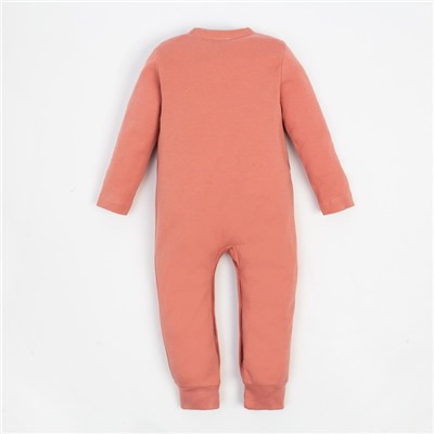 Комбинезон детский «Крошка Я» BASIC LINE, рост 86-92 см, розовый