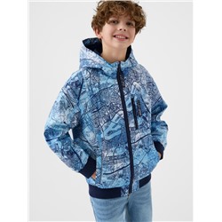 Куртка текстильная с полиуретановым покрытием для мальчиков (ветровка)