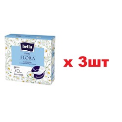 Bella 70шт Прокладки ежедневные Panty Flora Camomile с экстрактом Ромашки 3шт
