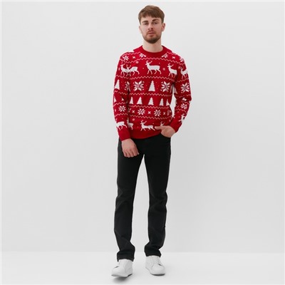 Свитер вязаный новогодний KAFTAN New Year, размер 56