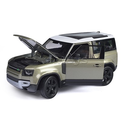 Машинка 1:24 Land Rover Defender 2020, зеленый