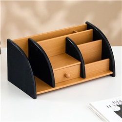 Органайзер 7 секций, 1 выдвижной ящик, 29×12×15 см