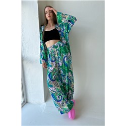 Костюм женский  SET001/14/Зеленый, синий