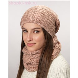 Petra Комплект женский флис (колпак+снуд) (56-58)