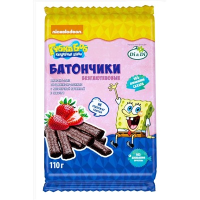 Батончик "Спанч Боб" клубника 110г ЭКОПРОДУКТЫ, 1182605