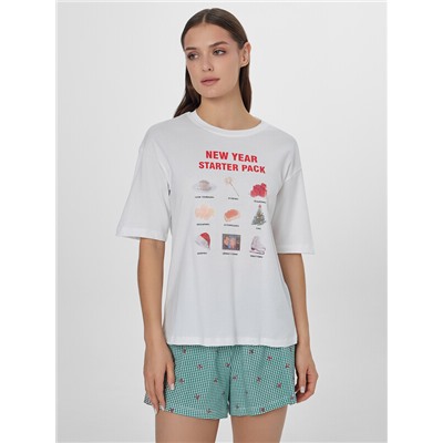 КОМПЛЕКТ ЖЕНСКИЙ (ДЖЕМПЕР, ШОРТЫ) 592591