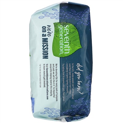 Seventh Generation, Chlorine Free Maxi Pads without Wings, Regular, 24 Pads (Discontinued Item)