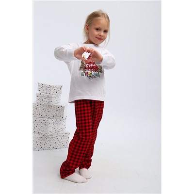 Детская пижама с брюками П324 Нарядные Ёлочки НАТАЛИ, 1214071