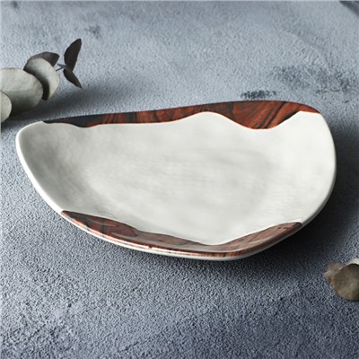 Тарелка керамическая «Фьюжен», 18×18 см, Dolce Ceramo
