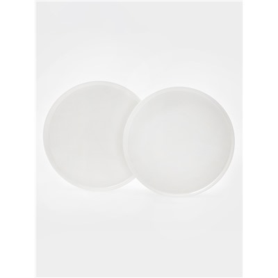 Тарелки Magistro White Snow, набор 2 шт., d=26 см, фарфор, белые