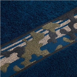 Полотенце махровое Love Life «Милитари» 30×60 см, цв. синий, 100% хлопок, 360 г/м²