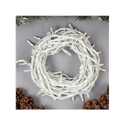 Гирлянда «Нить» 10 м, IP44, УМС, белая нить, 100 LED, свечение мульти, 220 В