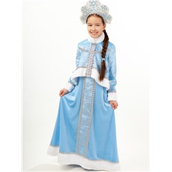 Карнавальный костюм детский «Снегурочка Танюшка»: жакет, сарафан, кокошник, р. 128