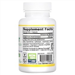 Jarrow Formulas, комплекс с мумие и фульвокислотой, 250 мг, 60 вегетарианских капсул