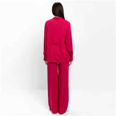 Костюм женский (рубашка, брюки) MIST, размер 42, розовый