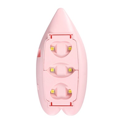 Лампа для маникюра LUF-09, UV/LED, 6 диодов, 6 Вт, USB, розовая