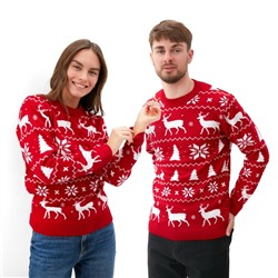 Свитер вязаный новогодний KAFTAN New Year, размер 56