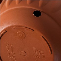 Кашпо для цветов подвесное с дренажной сеткой «Веста», 2 л, пластик, коричневое