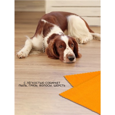 Тряпка для пола Доляна «Промо», микрофибра, ультразвуковая обработка края, 180 г/м², 75×100 см, цвет МИКС