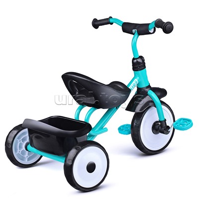 Велосипед трехколесный Rocket, колеса EVA 9"/7",  цвет бирюзовый