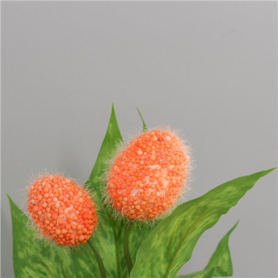 Искусственный цветок в горшке «Аллиум айвори», 8×26 см, МИКС