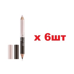 Bourjois BrowDuo Sculpt Карандаш и хайлайтер для бровей 22 Chatain chestnut 6шт