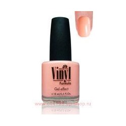Severina Лак с гелевым эффектом Vinyl №8 персиковый 15мл