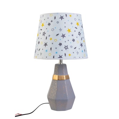 Настольная лампа «Айседора» E14 40 Вт серый-золото RISALUX