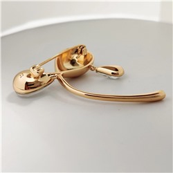 Брошь с кристаллами Swarovski