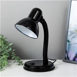 Лампа настольная Е27, с выкл. (220 В) черная (203 В) RISALUX