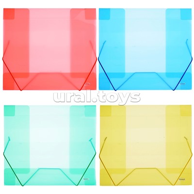 Папка на резинках, формат А4, размер 320х240х40 мм., цвета в ассортименте