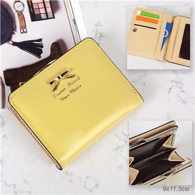 Портмоне 9*11.5 см лимонный / C078-1B /уп.10/100/ А
