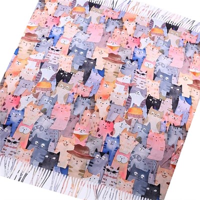 Платок CY2593-1 Кошки