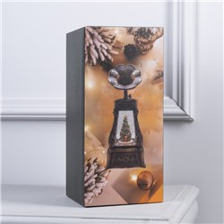 Светодиодная фигура «Граммофон со снеговиками» 11×28×11 см, пластик, батарейки ААх3 (не в комплекте), USB, свечение тёплое белое