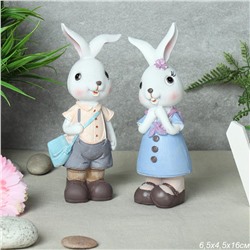 Фигурка Кролик 2 штуки набор 16 см / 9777 /уп 60/