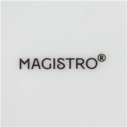 Форма для выпечки Magistro White gloss, 2.5 л, 34×22×6.5 см, жаропрочный фарфор, белая