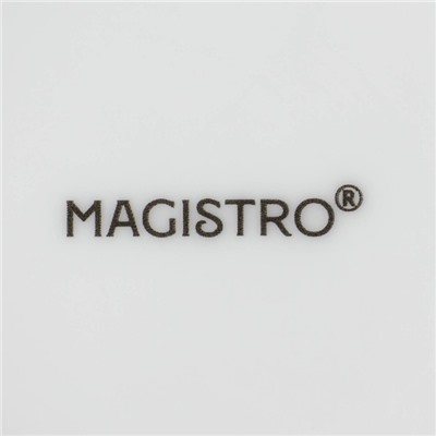Форма для выпечки Magistro White gloss, 1.6 л, 27×17×6.3 см, жаропрочный фарфор, белая