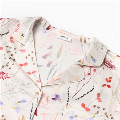 Пижама женская (рубашка, брюки) KAFTAN Spring, размер 52-54