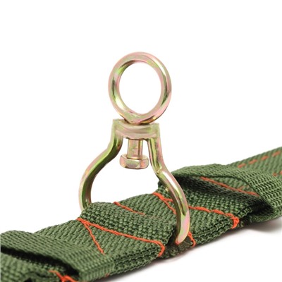 Ошейник, 80×4.9 см, ОШ 64-74 см, четырёхслойный, с вертлюгом, полиэстер, зелёный