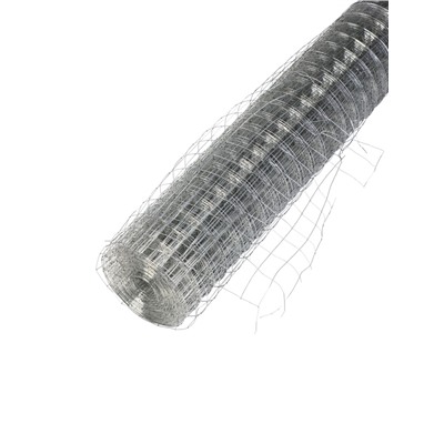 УЦЕНКА Сетка оцинкованная сварная 1 х 10 м, ячейка 25 х 25 мм, d=0,7 мм, металл "Greengo"